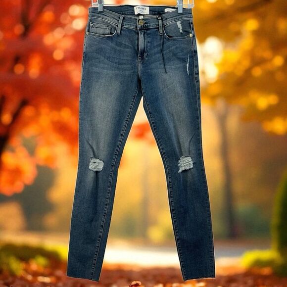 NWT size 28 Frame Le Skinny de Jeanne - Picture 1 of 15